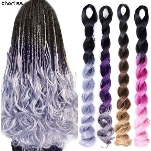 24Inch Long Synthetic Wave Sea Body Braiding Hair Extension Blonde Brown Rainbow Deep Wave Brand Hair Colorful For Women Fashion