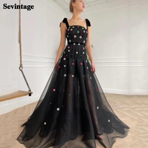 Sevintage 2021 Black Colorful Crystal Prom Dresses Strapless Dropped Waistline Long Evening Dresses Fitted Boning Party Gowns