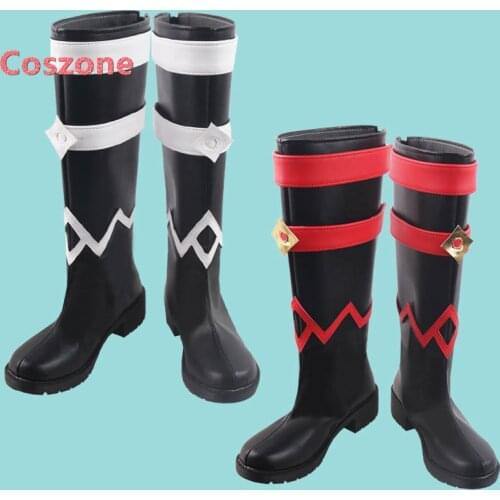 Genshin Impact Cosplay Water System Fire System Ice System Abyss Mage Qiu Qiuren Cosplay Shoes Boots Halloween Costume Prop