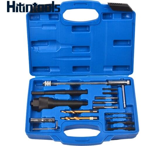 Damaged Glow Plug Removal Remover Thread Repair Drill Wrench Spark Plug Gap Extractor Tool Kit 8MM 10MM
