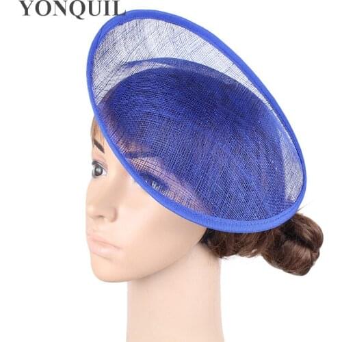 Royal Blue 25CM Sinamay Fascinator Base for Making Derby Fascinators Kentucky Party Hat Millinery Material or 18Color for Select