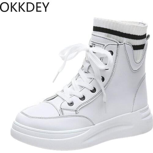 Fashion ins Martin boots 2020 new autumn womens thick-soled Korean style heightened short boots spring and autumn single boots