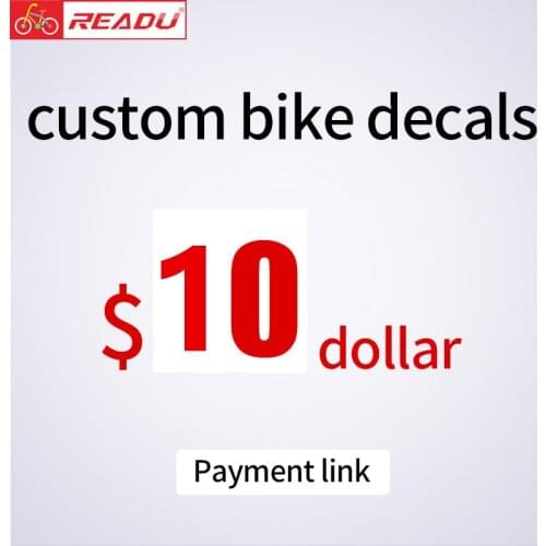 Readu Bicycle stickers when you custom decals only Payment link custom stickers 10 dollar