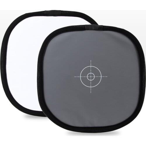 30CM 2in1 Portable Reflector Gray Card Photographic White Balance Focus Board Studio Supplies Foldable Photographic