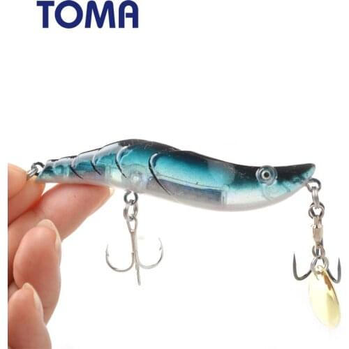 TOMA 1pcs Pencil Fishing Lures Hard Bait Wobblers 12g 16g Artificial Lure Crankbait Minnow Double Hooks With Noise Sequins