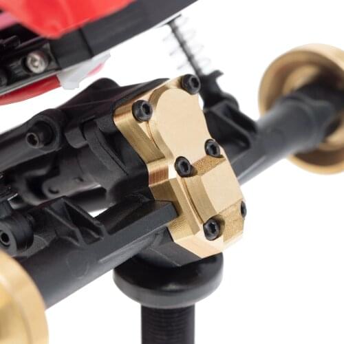 Durable Brass Counterweight Diff Cover for Axial SCX24 AXI00002 AXI00001 AXI90081 1/24 Racing Cars, Easy to Install
