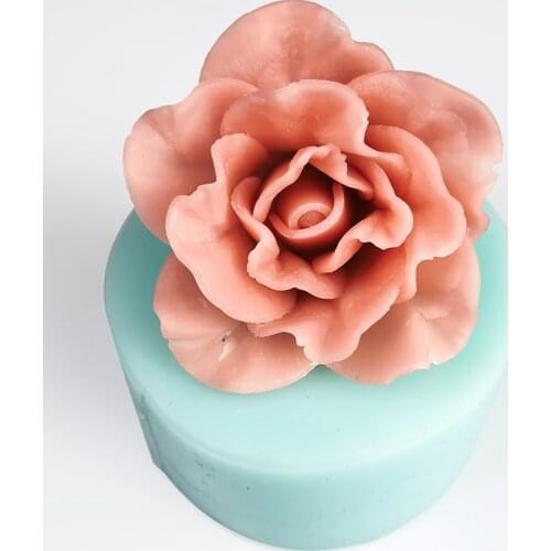 PRZY HC0088 Flowers Silicone Soap Mold Flower Candle Aroma Mould 3D Molds Soap Making Moulds Resin Clay Molds Silica Gel