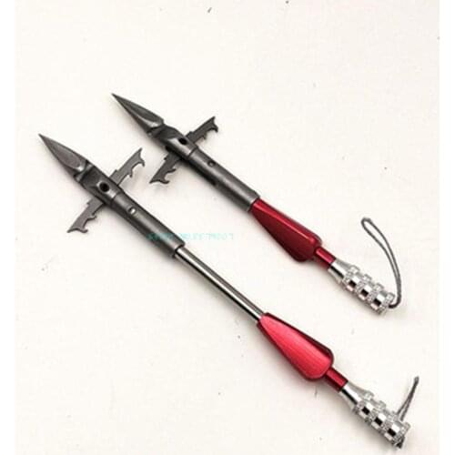 Fishing Tool 1PCS 12cm/15.5cm Hunting Slingshot Arrow Head Fishing Catapult Strong Magnetic Stainless Steel Broadheads Durable