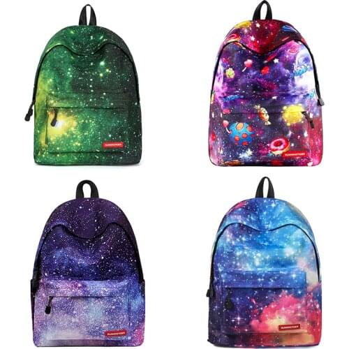 Galaxy Star Universe Space Backpack Women Back Pack Children School Bag for Teenager Girls Large Laptop Bagpack Mochila Feminina