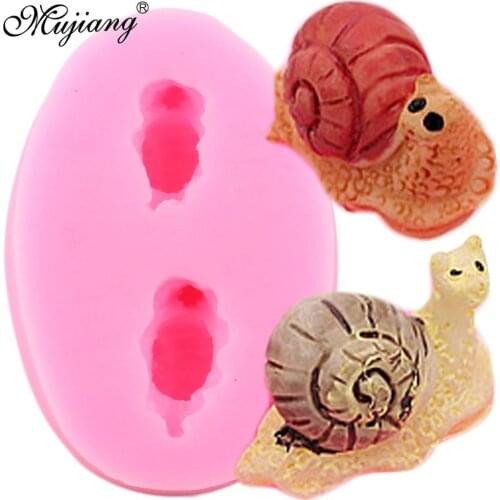 3D Snails Silicone Mold Cupcake Topper Fondant Molds Cake Decorating Tools Resin Candle Mould Candy Chocolate Gumpaste Moulds