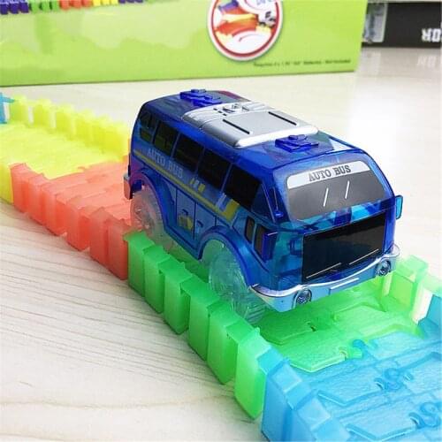 Light Up Toy Car Track Accessories Racing Car with 5 Flashing LED Lights Compatible with Most Tracks