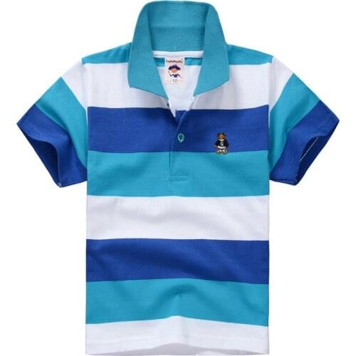 High Quality Breathable Boys Polo Shirt Children Brand Shirt Kids Short Sleeve Cotton Summer