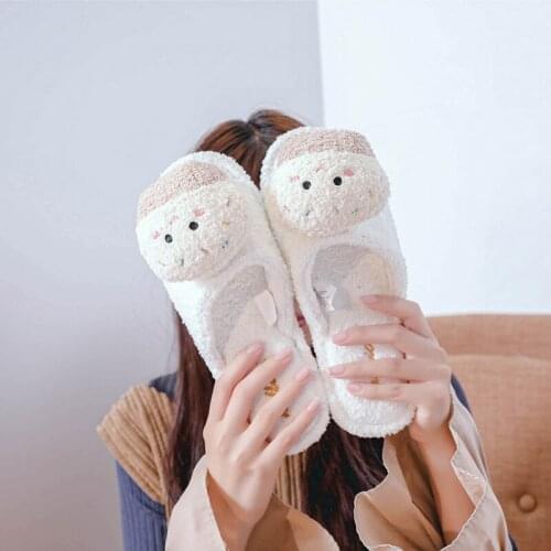 Women Indoor Slippers Warm Plush Home Slipper Anti Slip Autumn Winter Shoes Woman House Floor Slippers Soft And Comfortable