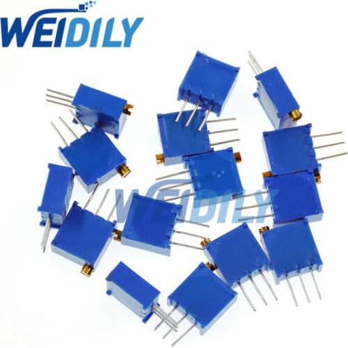 10PCS/Lot 3296W 500R ohm 501 Potentiometer High Precision 3296 Variable Resistors Wholesale Electronic