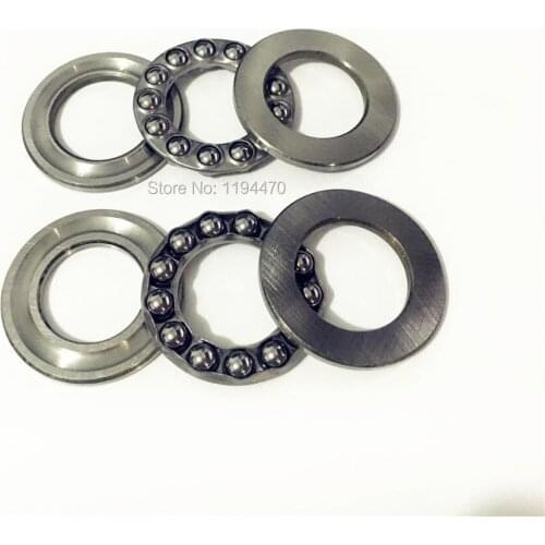 10pcs/Lot 51100 51101 51102 51103 51104 51105 Plane Roll Axial Ball Thrust Bearing 3-Parts Ball Bearing