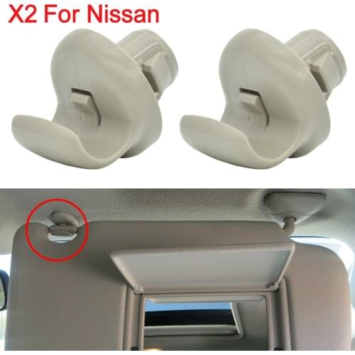 100% Brand New Sun Visor Bracket Clip For Nissan 350Z Infiniti FX45 FX35 G35 Juke Gray Accessories