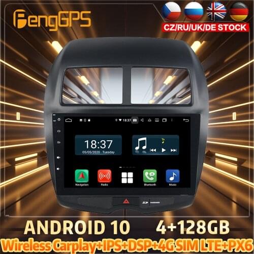 128G Android10 PX6 DSP For Mitsubishi ASX 2010 2011 2012 Car DVD GPS Navigation Auto Radio Stereo Multifunction CarPlay HeadUnit