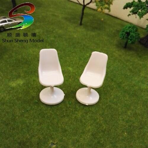 20pcs Inner room Model white computer chair scale 1:25PF089