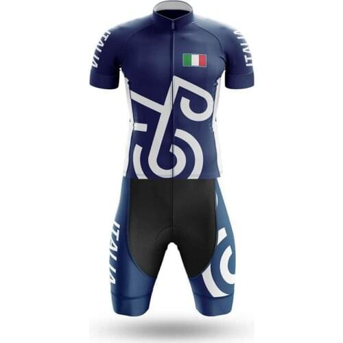 2020 ITALY skinsuit cycling short sleeve 20D fietskleding heren quick dry body suit breathable bicycle jumpsuit triathlon suit