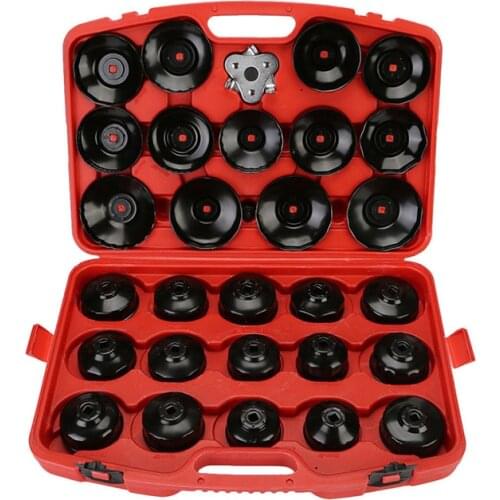 30pcs Cup Type Oil Filter Wrench Removal Tool Set Cup Socket Tool Kit