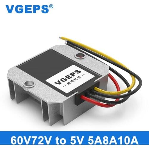 36V48V60V72V to 5V DC power supply voltage regulator module 20-85V down 5V electric vehicle waterproof converter