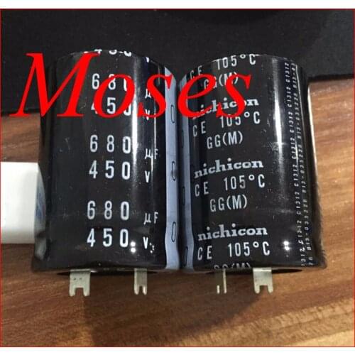 450v 680uf 100% Original nichicon high quality Electrolytic Capacitor Capacitance Radial 35x50mm (2pcs)