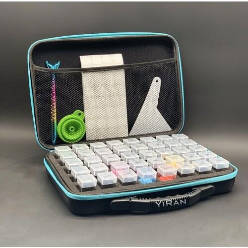 Diamond Painting Accessories 40 Grids High Capacity Multipurpose Shockproof Bag Container Case Diamond Mosaic Organizer Boxes