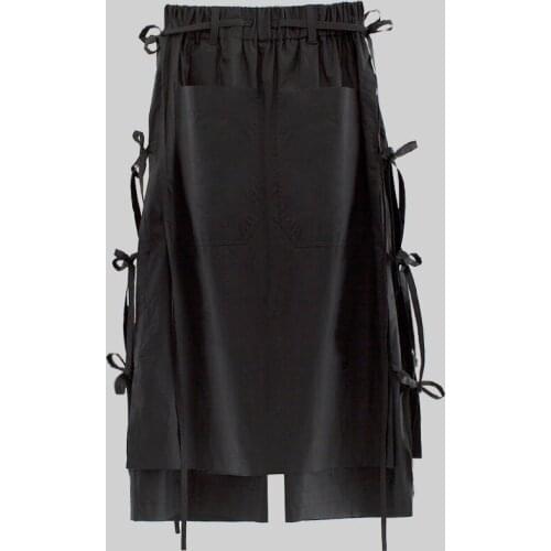 Pants Nine-point deconstructed tassel double layer fluttering wide loose design casual pants Craig Green men