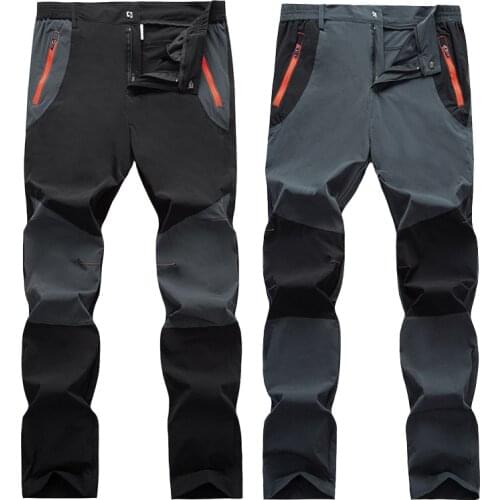 Hiking Pants Men Spring and Summer Outdoor Quick-drying Pants Waterproof Trekking Fishing Camping Climbing Cycling Trousers