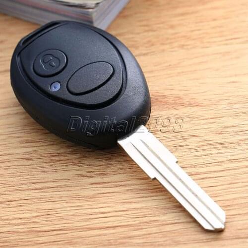 Yetaha 2 Buttons Remote Flip Blank Car Key Shell Uncut Blade Key Case Switches Cover Kit for Discovery 2 TD4 TD5 75 Land Rover