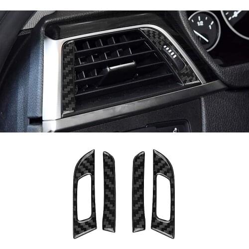 Front Air Vent Trims Wind Outlet Switch Decoration Stickers for BMW 3 4 Series GT F30 F32 F34 2013 2014 2015 2016 2017