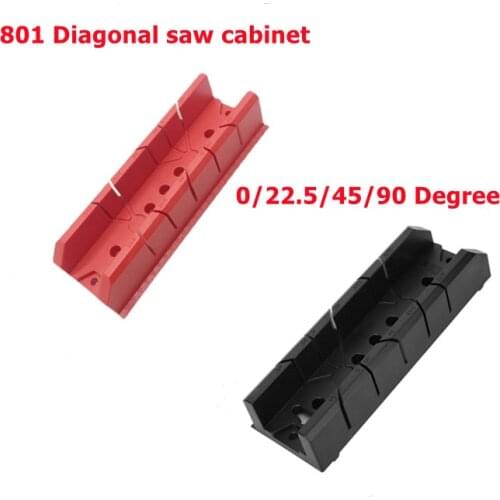 Woodworking Miter Saw Box Cabinet 0/22.5/45/90 Degree Wood Gypsum Oblique Cutting Tool for Wood Gypsum Tile Woodworking Access