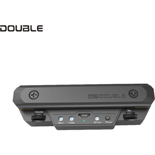 DOUBLE X0 Guitar Pickup Preamp Soundhole Pickup with Volume & Tone Control Musical Instrument Accessories for Acoustic Guitar