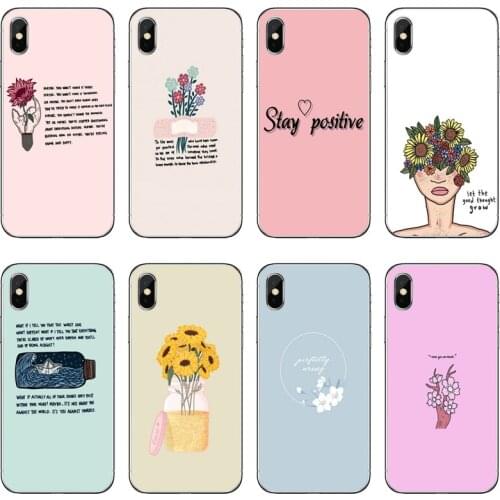 Aesthetics Chic Minimal Quotes Transparent Phone Case For Huawei P30 P20 Pro P10 P9 P8 Lite Y5 Y6 Y7 Y9 P Smart Plus 2018 2019