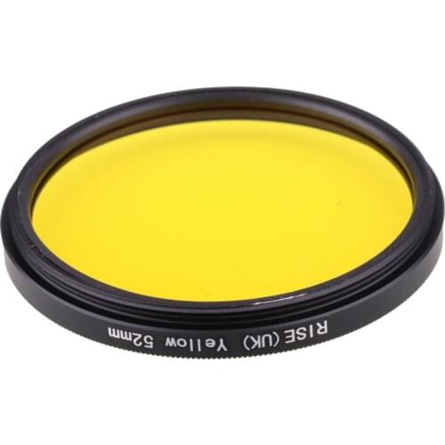 Camera Filter 52mm Full Yellow Color Lens Filter for Nikon D3100 D3200 D5100 SLR Camera lens