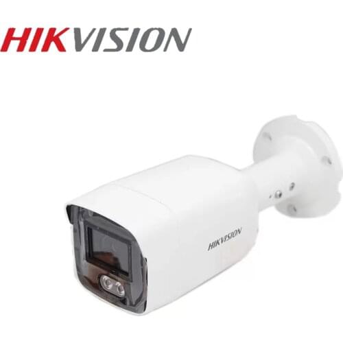 HIKVISION Overseas Version DS-2CD2047G1-L 4MP ColorVu Bullet IP Camera Support PoE White Light 30M EZVIZ Hik-Connect Wholesale