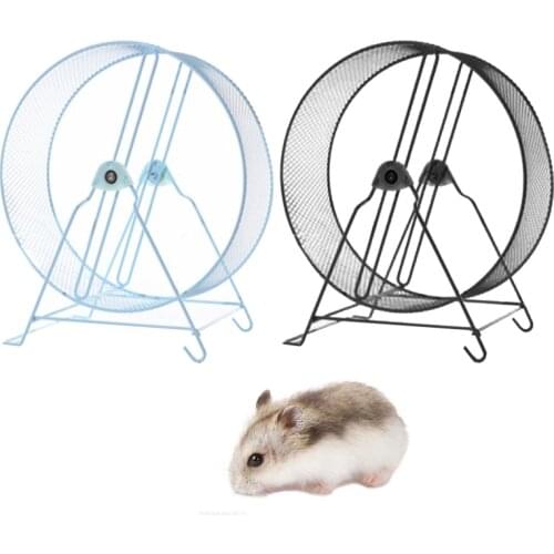 Small Pet Hamster Running Wheel with Stand Household Running Jogging Toy for Hamster Gerbil Small Animal Exercise Playing Supply