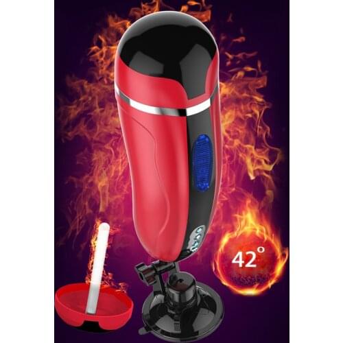 Masturbator Penis Erection Trainer Realistic Vagina Pussy Masturbation Cup Sex Toys For Men Electric Telescopic Deep Throat Male