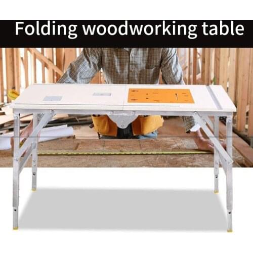 Multifunctional woodworking table saw folding saws sliding table saw decoration flip saw table small work portable table saw