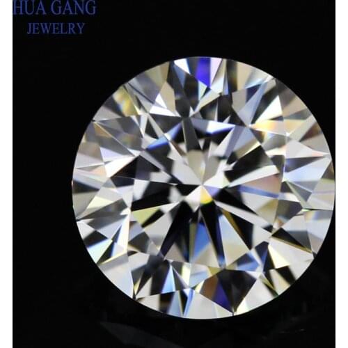 Moissanite 6 Carat D Color Round Brilliant Cut Moissanite Stone 12mm VVS1 Excellent Cut Grade Test Positive Lab Diamond Gemstone