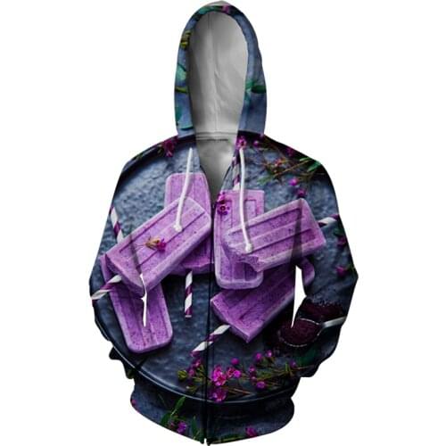 Funny Mens Zipper Hoodies 3D Regular Printed Zipper Hooded Men New Arrivals Long-sleeved Hooded Sweatshirt Spring Autumn