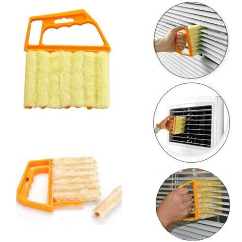 7 Brush Duster Dirt Cleaner Window Air Microfibre Blind Washable Window Air Conditioner Duster Cleaning Tool