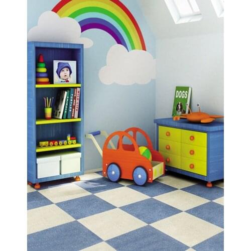 Rainbow Car Room for Children Photography Backdrops Photo Props Studio Background 5x7ft