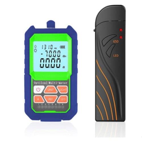 RJ45 Optical Light Source With LED illuminat and 5mW Visual Fault Finder Optic Laser power meter Fiber tester SC/FC Connector