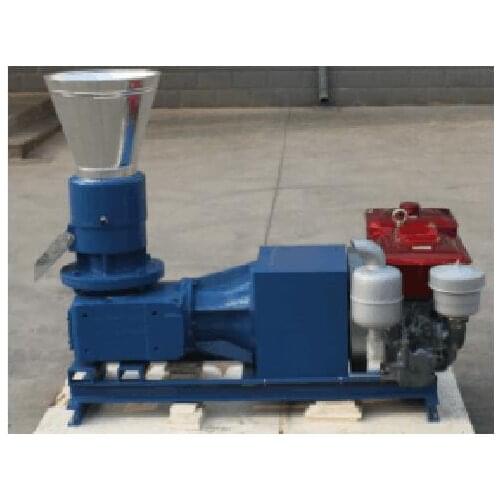Manual 22HP Diesel Engine MKL229D Wood Pellet Mill Machine Biomass Pellet Press