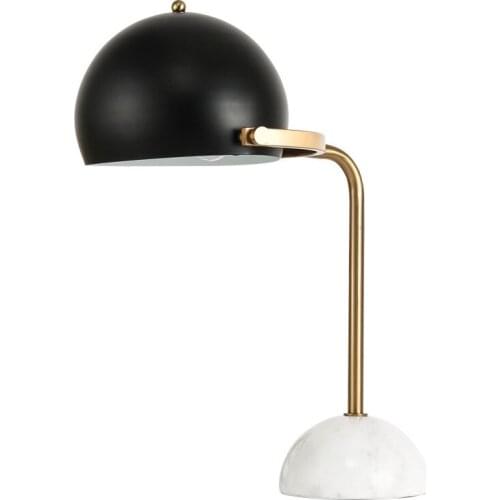 Nordic marble bedside lamp post modern model room villa light luxury living room bedroom desk simple desk lamp