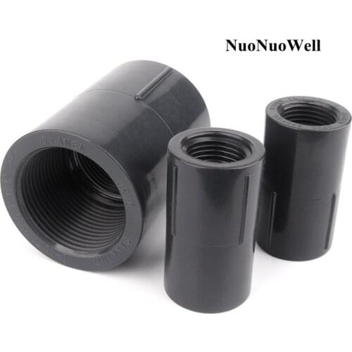 1pc Both Side 1/2"~2" Female Thread Hi-Quality UPVC Direct Connector Garden Water Pipe Connectors Drip Irrigation Tube Joints