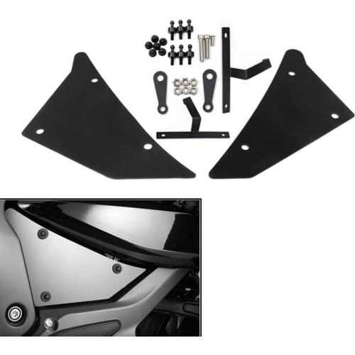 Universal Motorcycle Left&Right Clear Side Cover Panel Fuel Gas Decal Tank Trim Guard Protector For BMW K1600B K1600 B K 1600 B