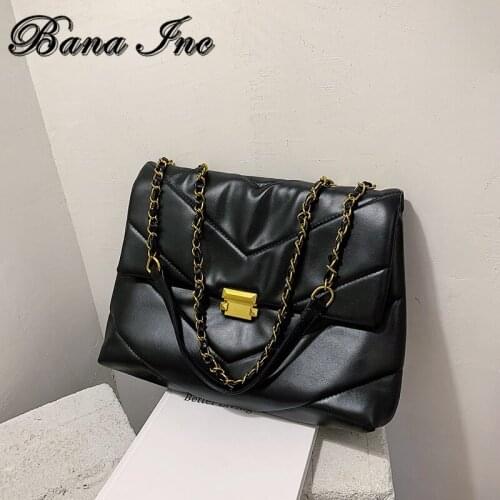 Vintage Chain Women Crossbody Bag Designer Lingge Shoulder Bags Luxury Pu Leather Messenger Bag Casual Large Capacity Tote Purse