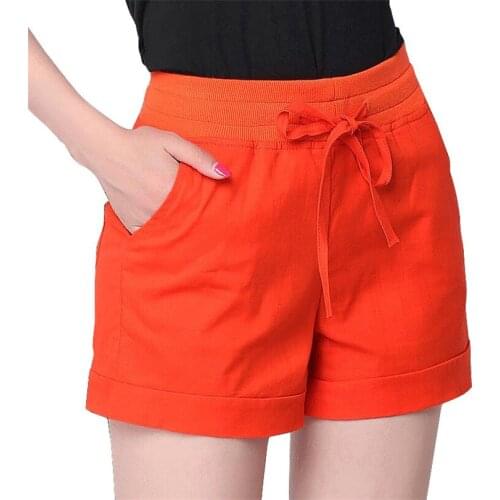 Женские хлопковые шорты VISNXGI China At AliExpress